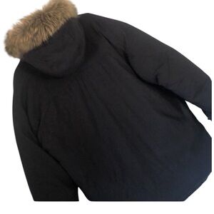 Men’s warm Sorel parka downfill hooded coyote fur arctic parka  jacket coat